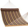 Double quilting fabric swing hammock with pillows