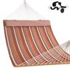 Double quilting fabric swing hammock with pillows