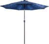 Good-Quality Solar Powered 32 LED Lighted Outdoor Patio Umbrella with Crank and Push Button Tilt for Garden Courtyard