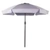 Hot-Selling 7.5 Feet Aluminum Beach Drape Umbrella Outdoor Patio Parasol with Crank and Push Button Tilt for Courtyard