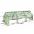 Outdoor Portable Gardening Steeple Mini Green House with PE Cover and Zipper Doors